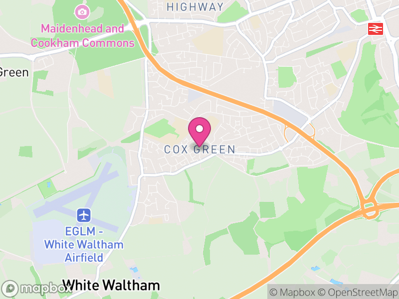 Map of Cox Green, Windsor and Maidenhead