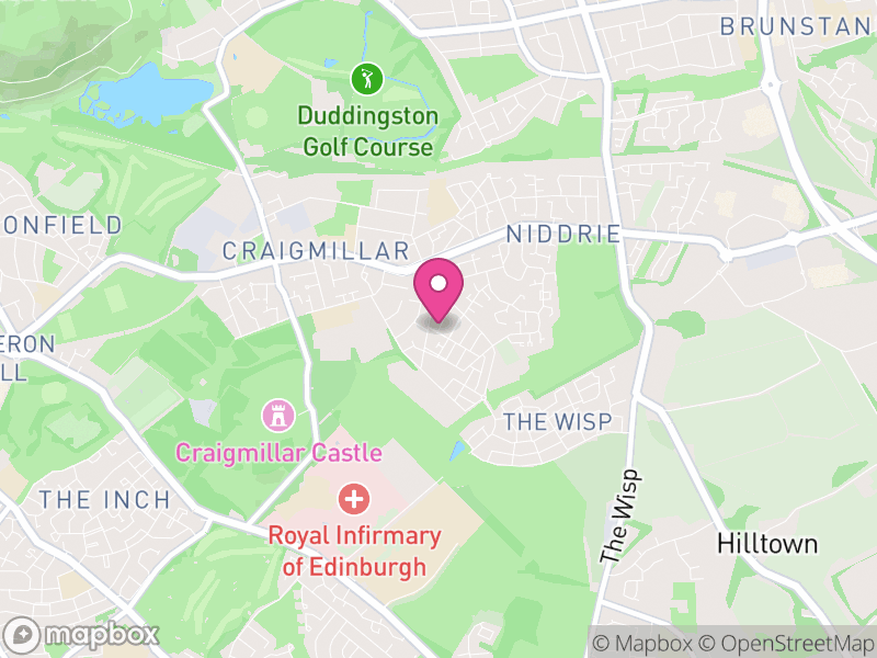 Map of Craigmillar, Edinburgh