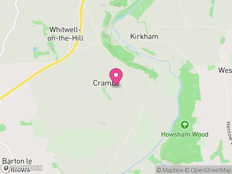 Map of Crambe, North Yorkshire