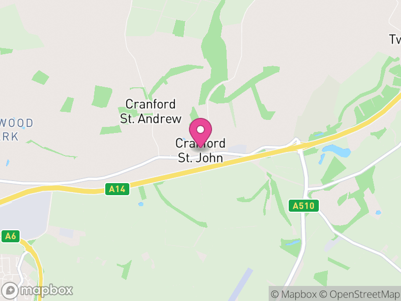 Map of Cranford, North Northamptonshire