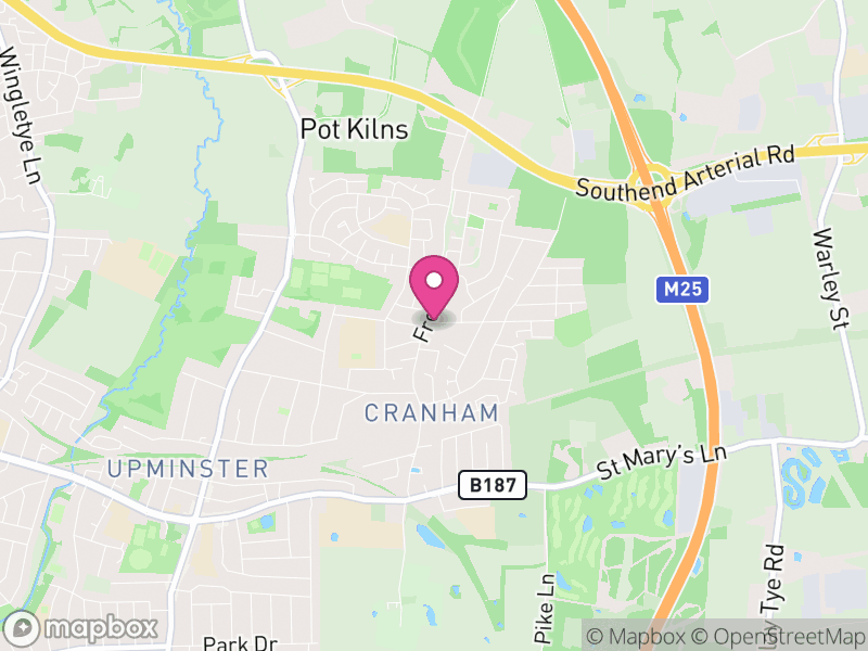 Map of Cranham, Stroud