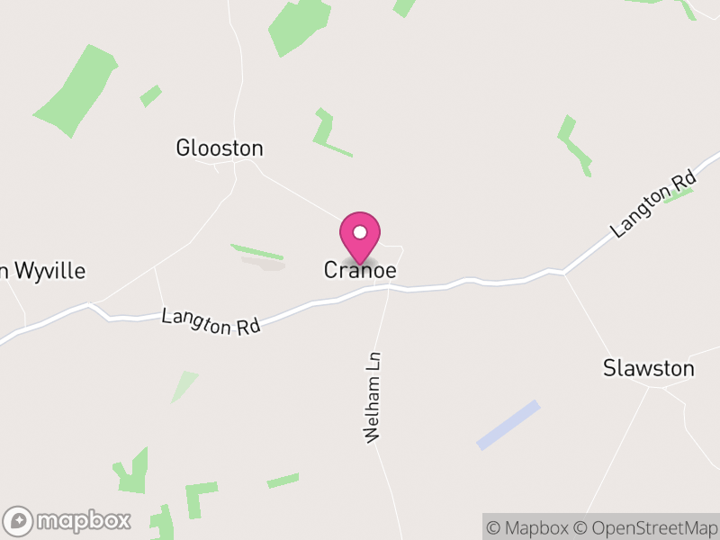 Map of Cranoe, Harborough