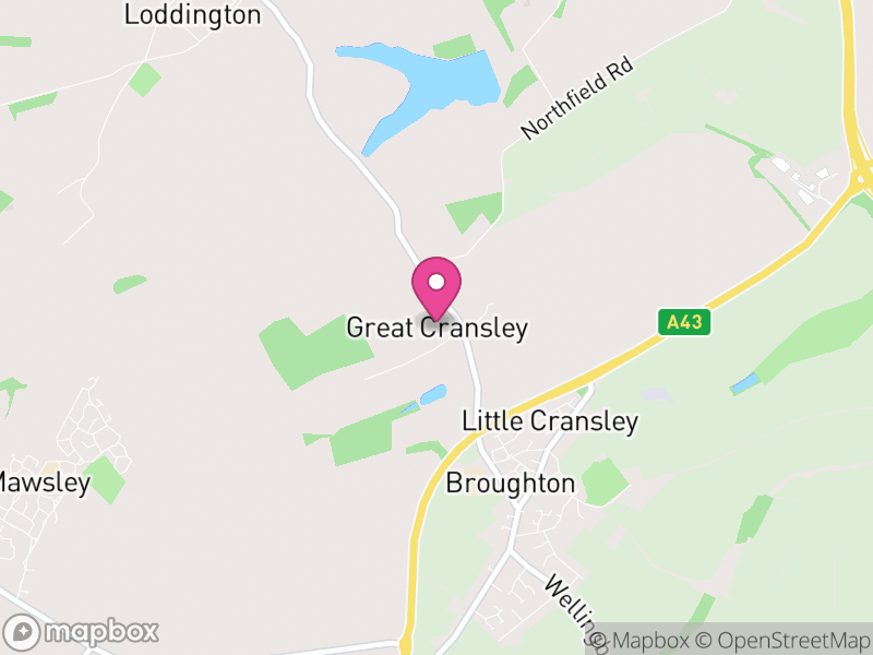 Map of Cransley, North Northamptonshire
