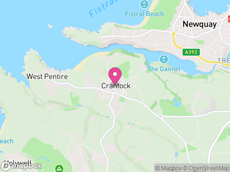 Map of Crantock, Cornwall