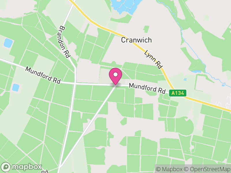 Map of Cranwich, Breckland