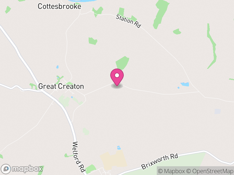 Map of Creaton, West Northamptonshire