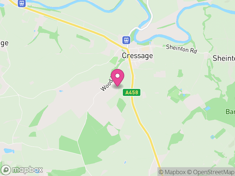 Map of Cressage, England