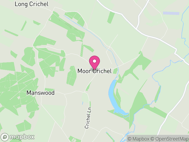Map of Crichel, Dorset