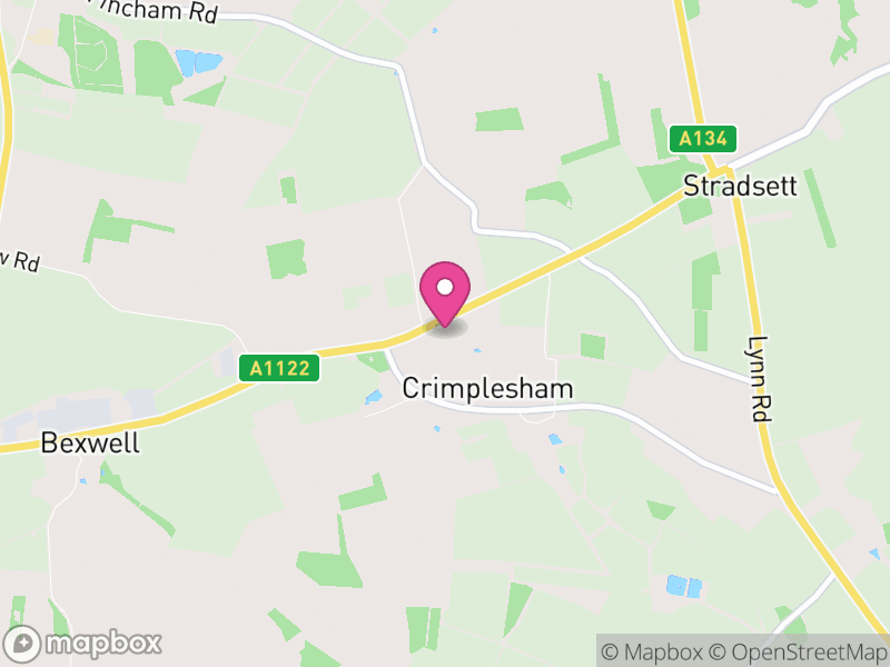 Map of Crimplesham, King's Lynn and West Norfolk