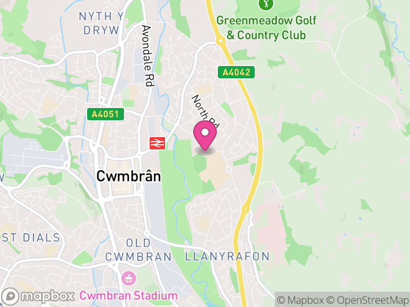 Map of Croesyceiliog, Torfaen