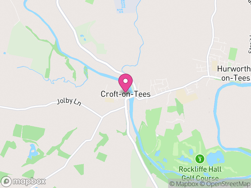 Map of Croft-on-Tees, North Yorkshire