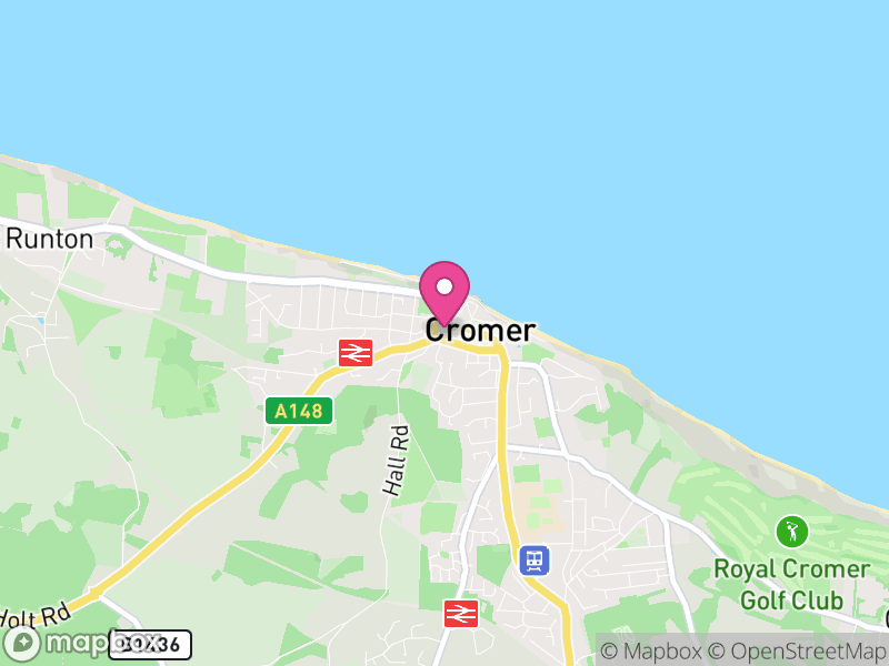 Map of Cromer, North Norfolk