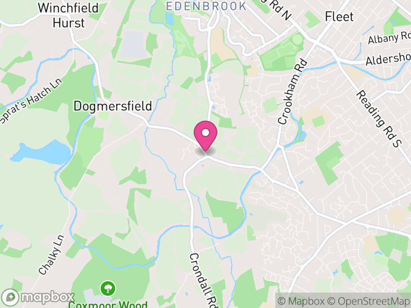 Map of Crookham Village, Hart