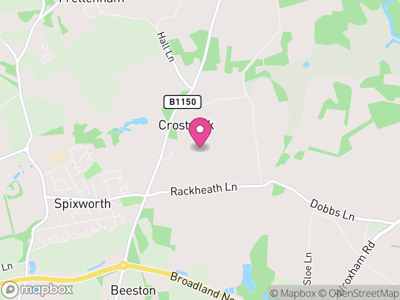 Map of Crostwick, Broadland