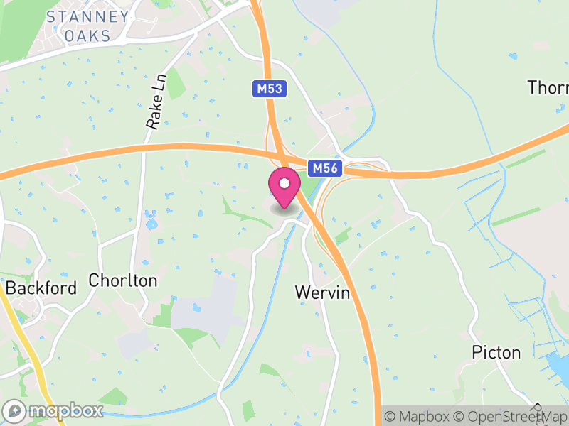 Map of Croughton, Cheshire West and Chester