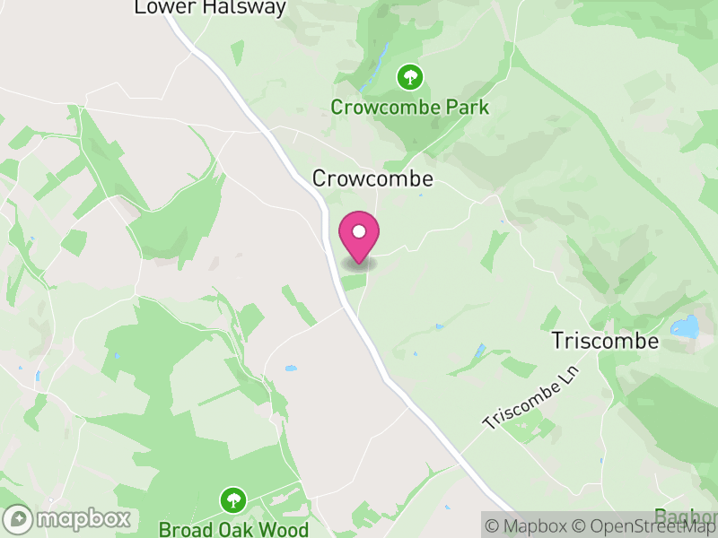 Map of Crowcombe, Somerset