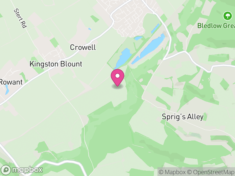 Map of Crowell, South Oxfordshire