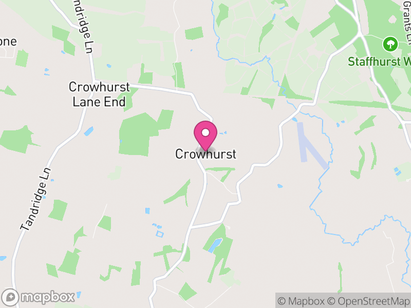 Map of Crowhurst, Tandridge