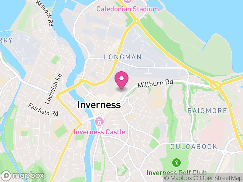 Map of Crown and City Centre, Highland