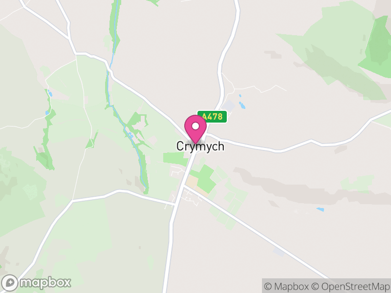 Map of Crymych, Pembrokeshire