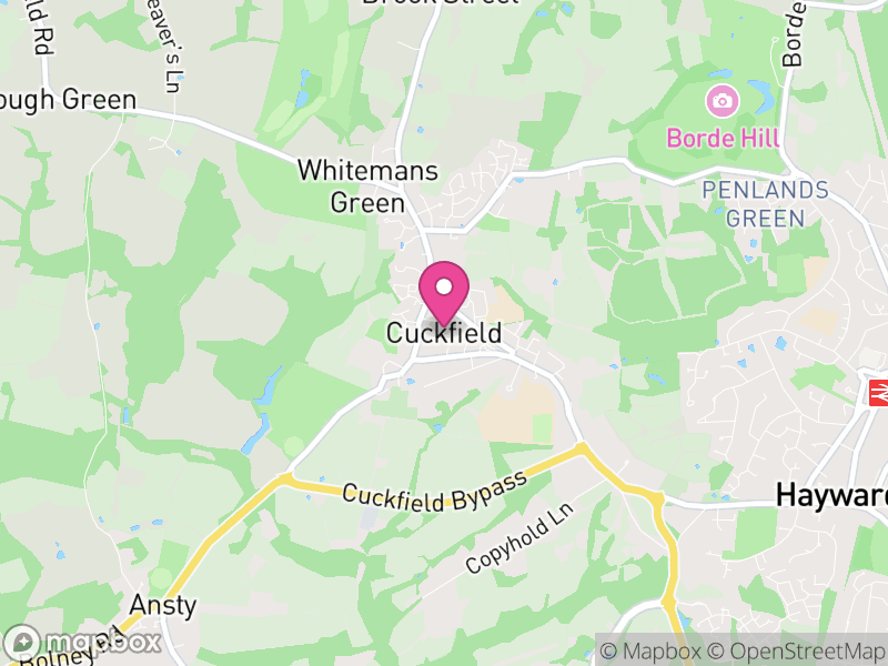 Map of Cuckfield, Mid Sussex