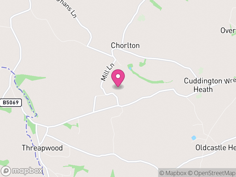 Map of Cuddington, Cheshire West and Chester