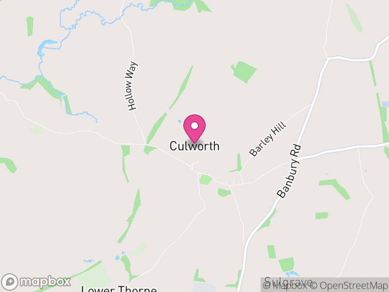 Map of Culworth, West Northamptonshire