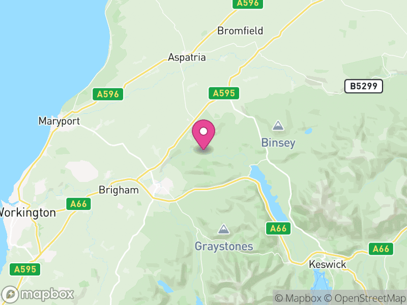 Map of Cumberland, England