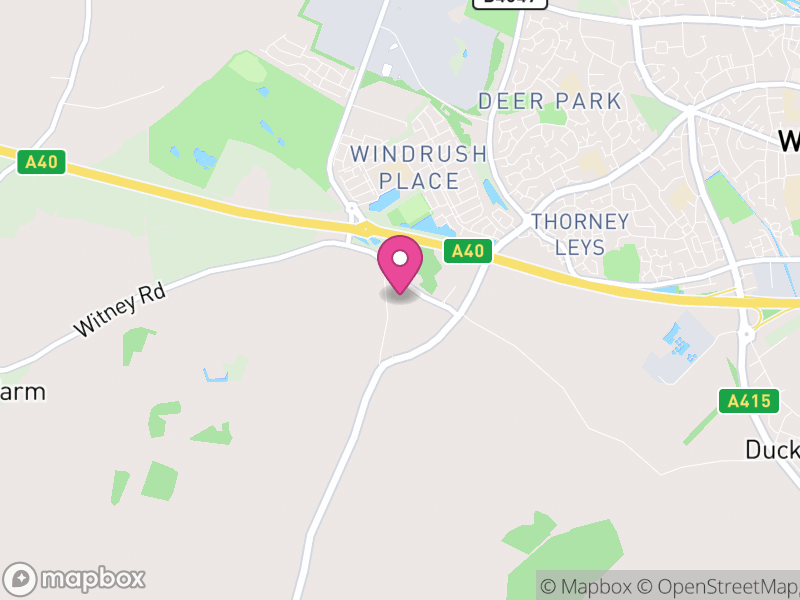 Map of Curbridge, West Oxfordshire