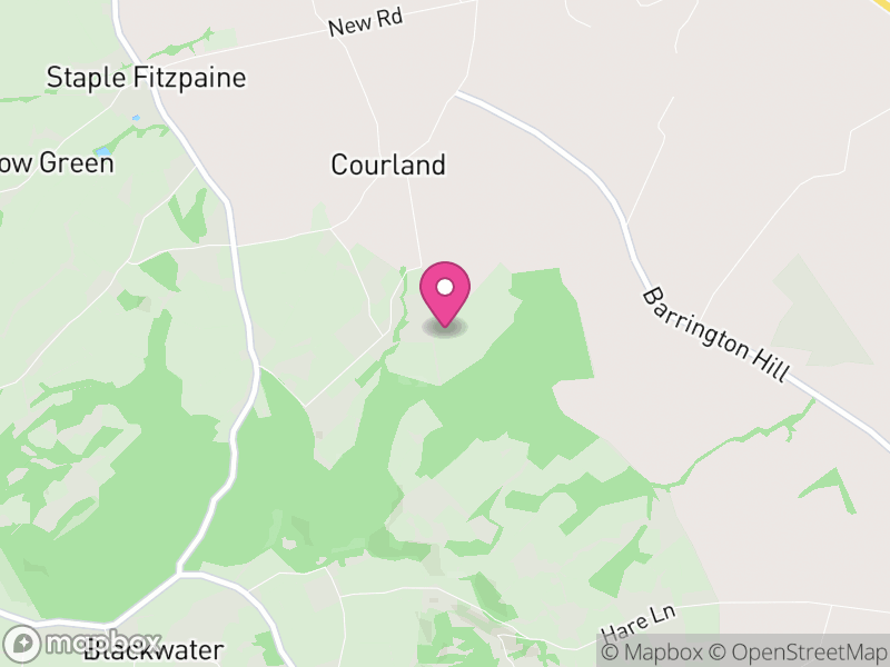 Map of Curland, Somerset