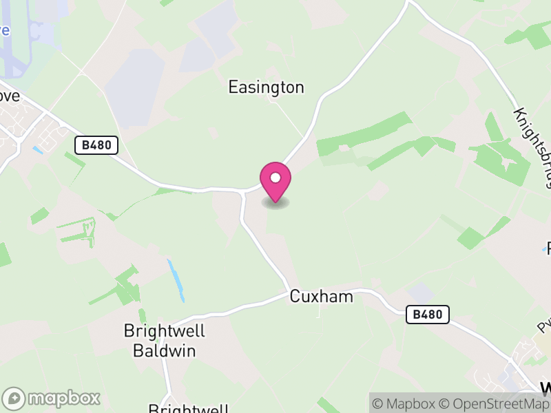 Map of Cuxham with Easington, South Oxfordshire