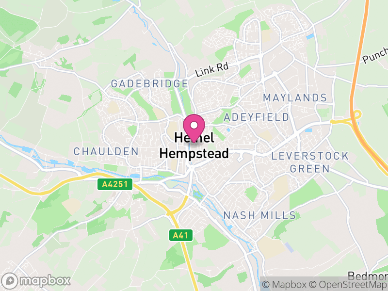 Map of Dacorum, Hertfordshire