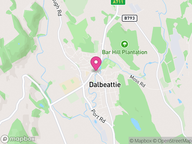 Map of Dalbeattie