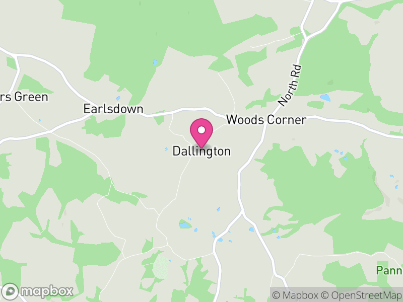 Map of Dallington, Rother
