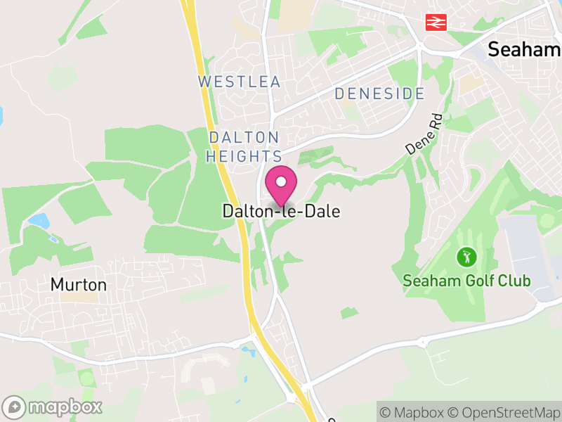 Map of Dalton-le-Dale, County Durham