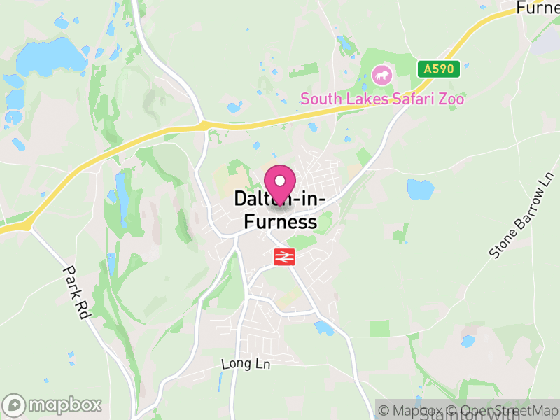 Map of Dalton Town with Newton, Westmorland and Furness