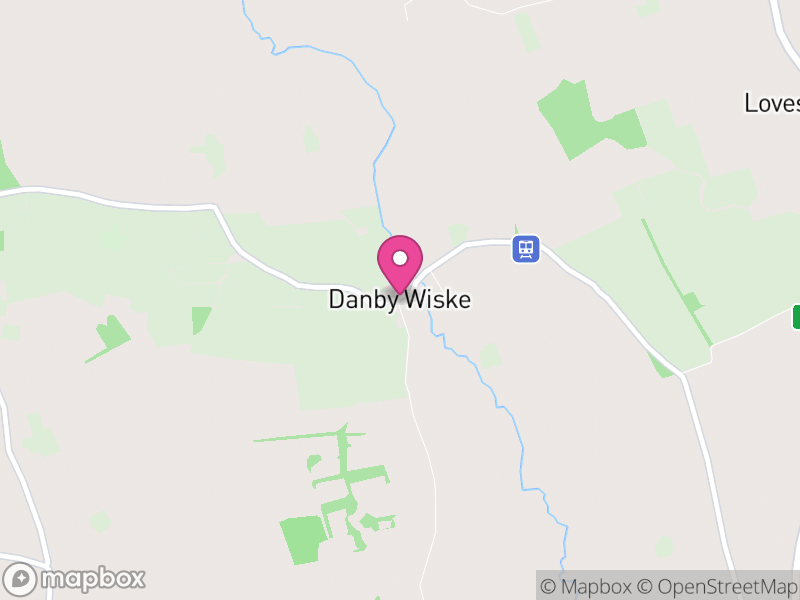 Map of Danby Wiske with Lazenby, North Yorkshire