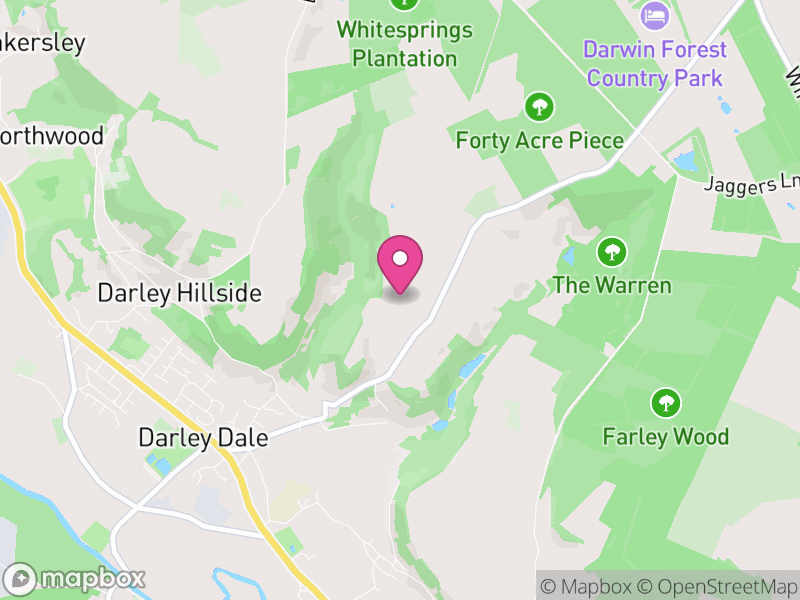 Map of Darley Dale, Derbyshire Dales