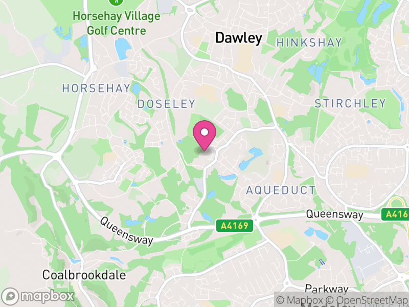 Map of Dawley Hamlets, Telford and Wrekin