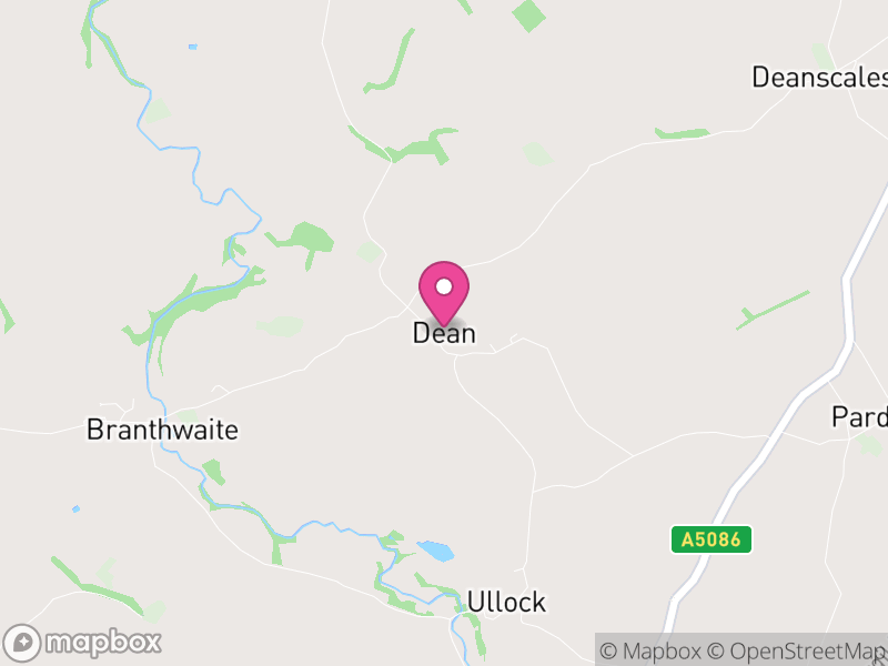 Map of Dean, Cumberland