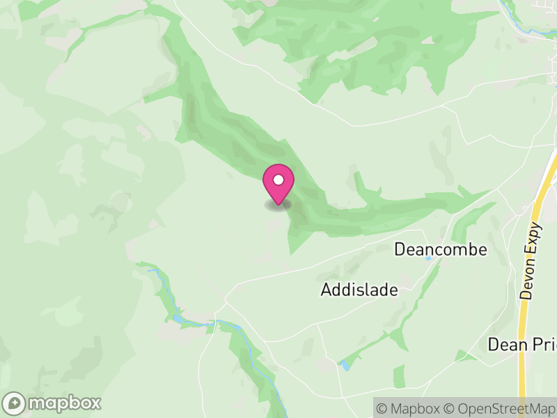 Map of Dean Prior, South Hams