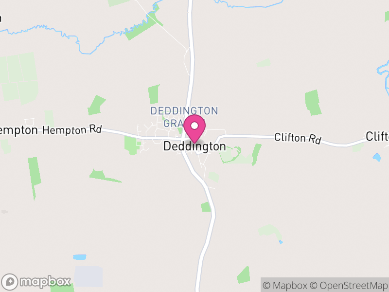 Map of Deddington, Cherwell