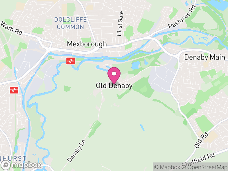 Map of Denaby, Doncaster