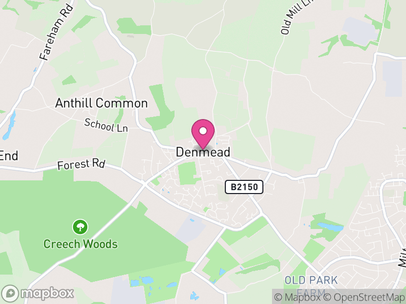 Map of Denmead, Winchester