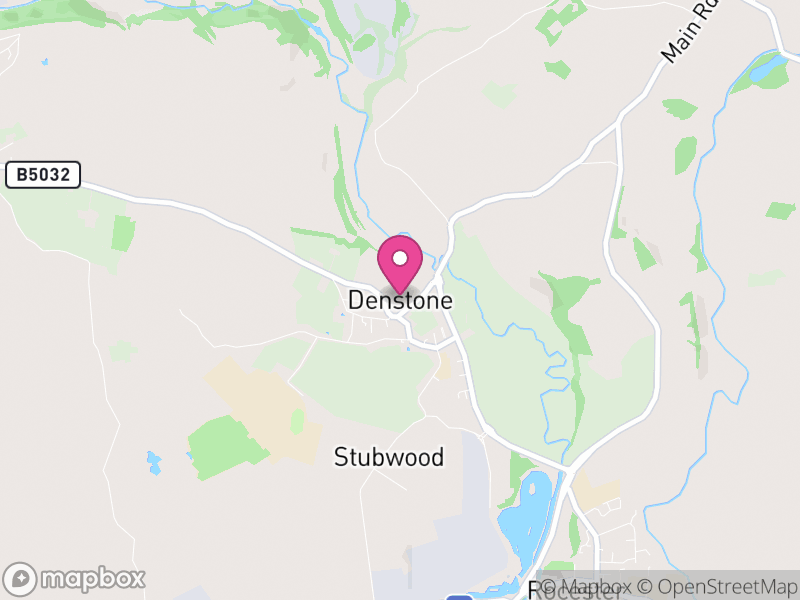 Map of Denstone, East Staffordshire