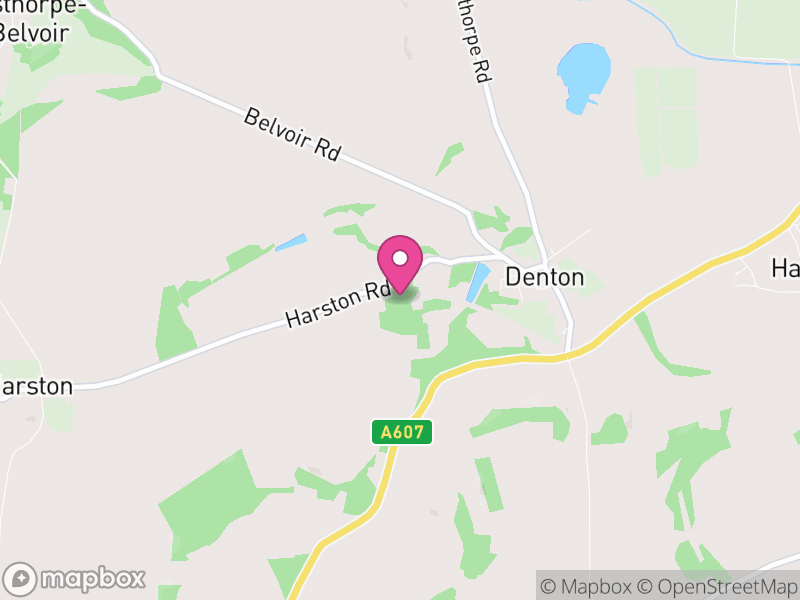 Map of Denton, South Kesteven