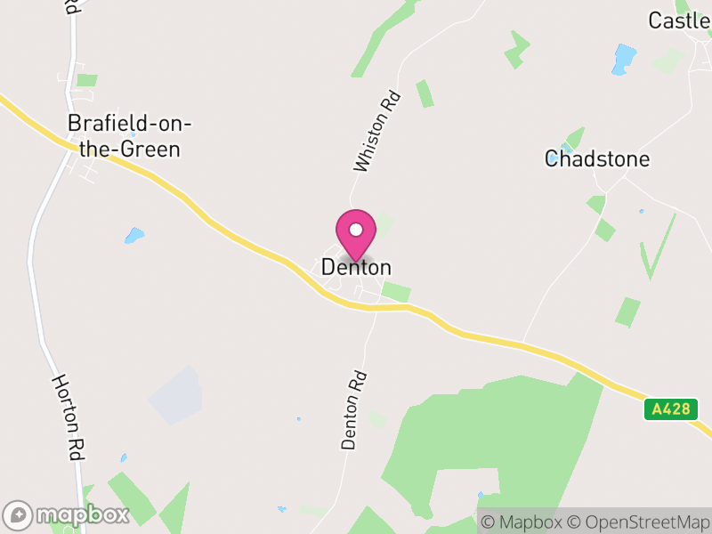 Map of Denton, West Northamptonshire