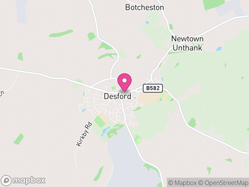 Map of Desford, Hinckley and Bosworth