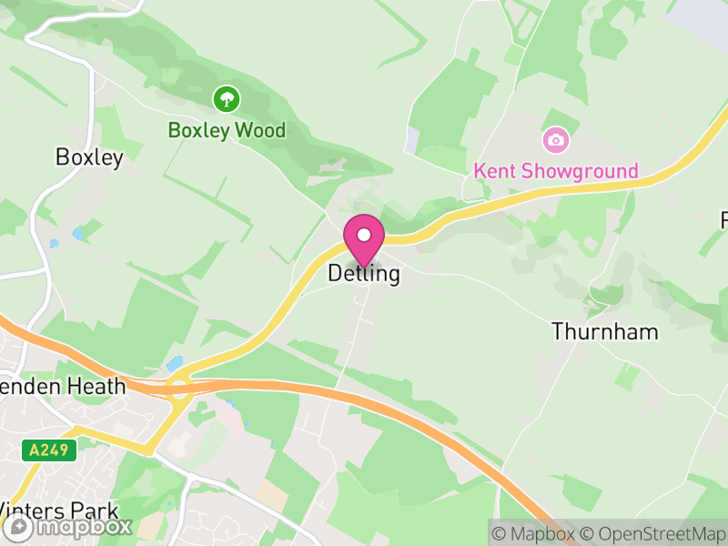 Map of Detling, Maidstone