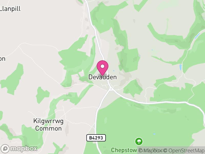 Map of Devauden, Monmouthshire